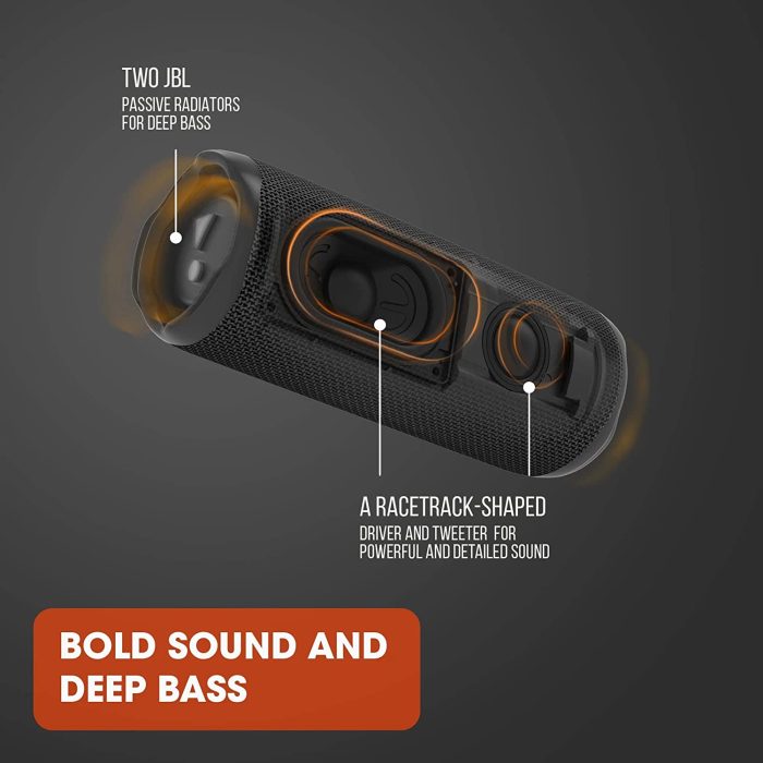 JBL Flip 6 Bluetooth prenosni zvočnik, siv - Image 4