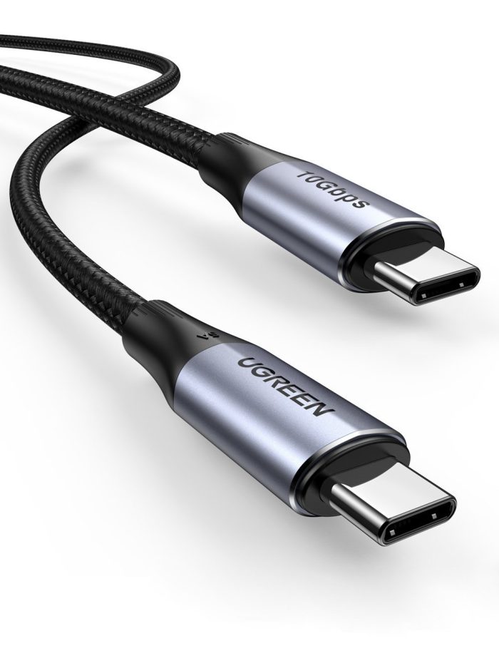 UGREEN USB-C 3.1 M/M Gen2 5A kabel 100W 1m (črn)