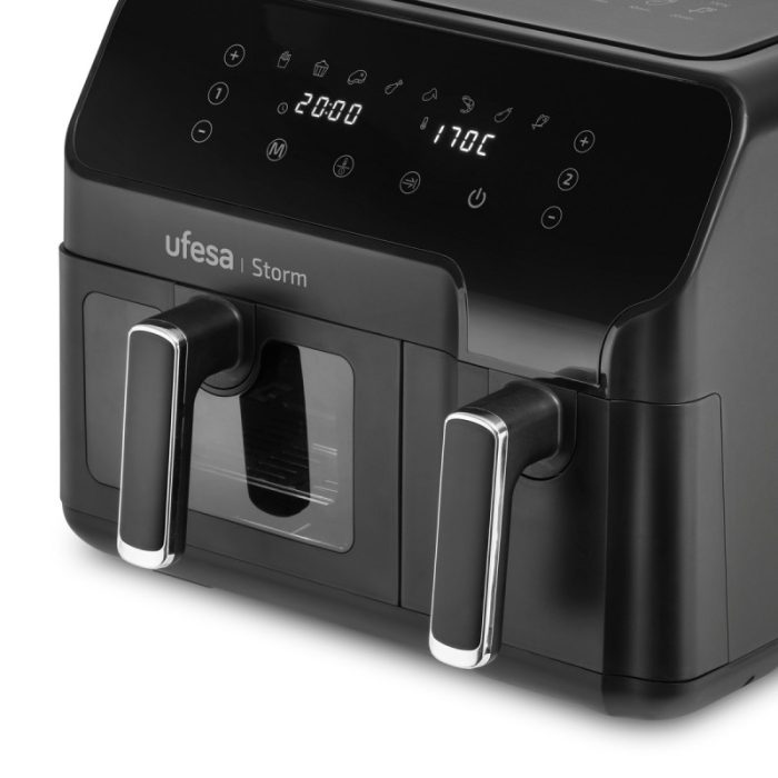 Ufesa digitalni zračni cvrtnik z dvojno posodo 5,5L + 3,5L Storm 2700W - Image 4