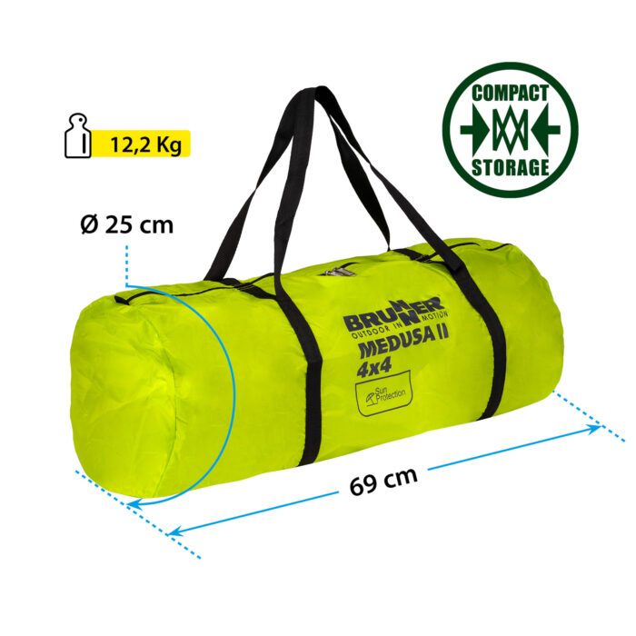 BRUNNER paviljon Medusa II 0102030N.C70 400x400 cm zelen - Image 6