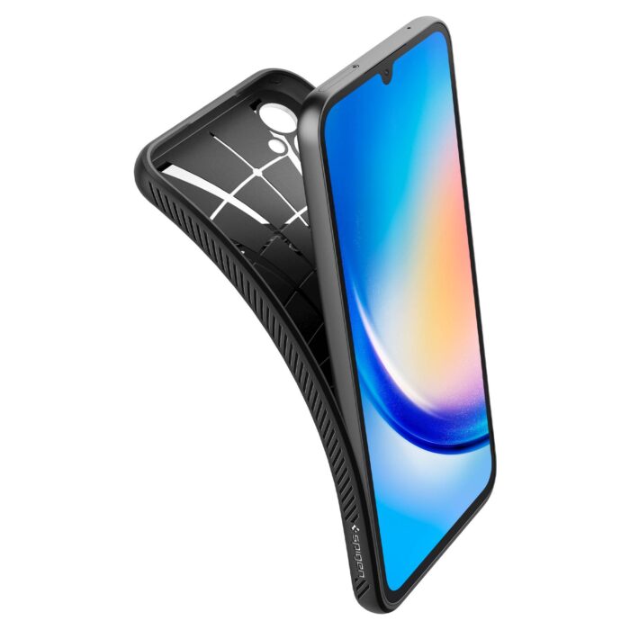 SPIGEN GALAXY A34 LIQUID AIR MATTE BLACK - Image 3