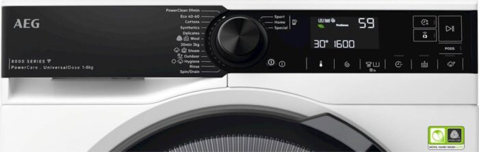 Pralni stroj AEG LFR83866OE, UniversalDose, 8 kg, WiFi - Image 3