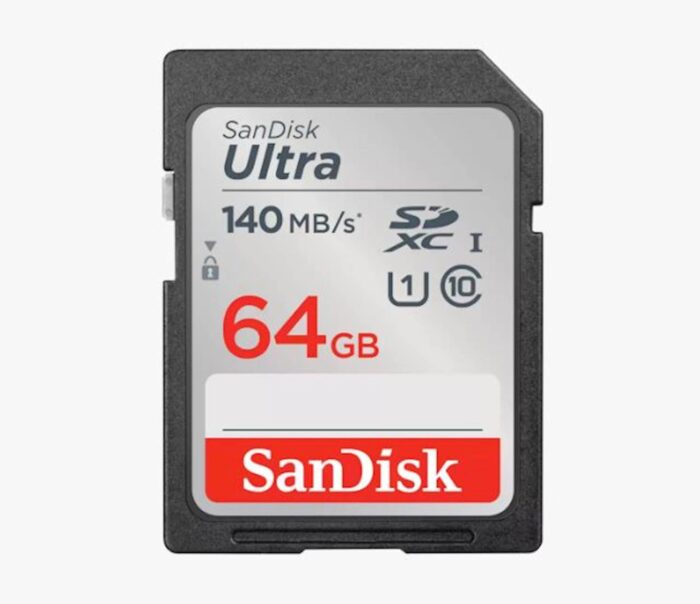 SDXC SanDisk 64GB Ultra, 140MB/s, UHS-I, C10