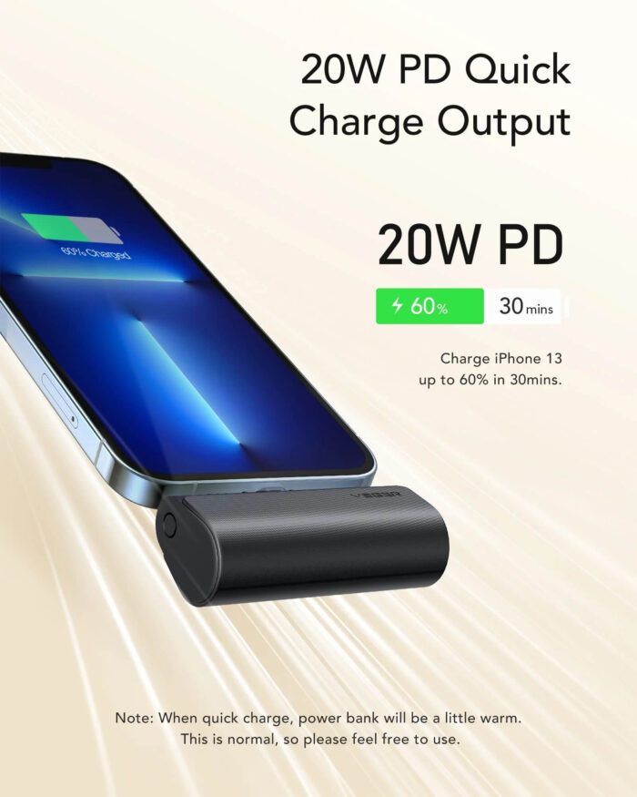 VEGER prenosna baterija PlugON Lightning 5000 mAh, črna - Image 5