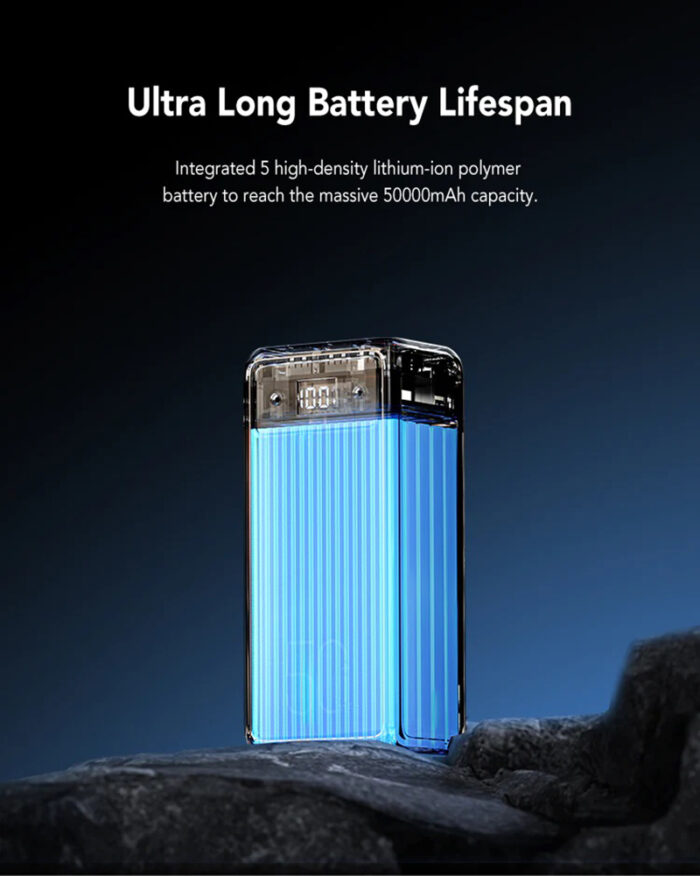 VEGER prenosna baterija Tank Lite 50000 mAh, črna - Image 6