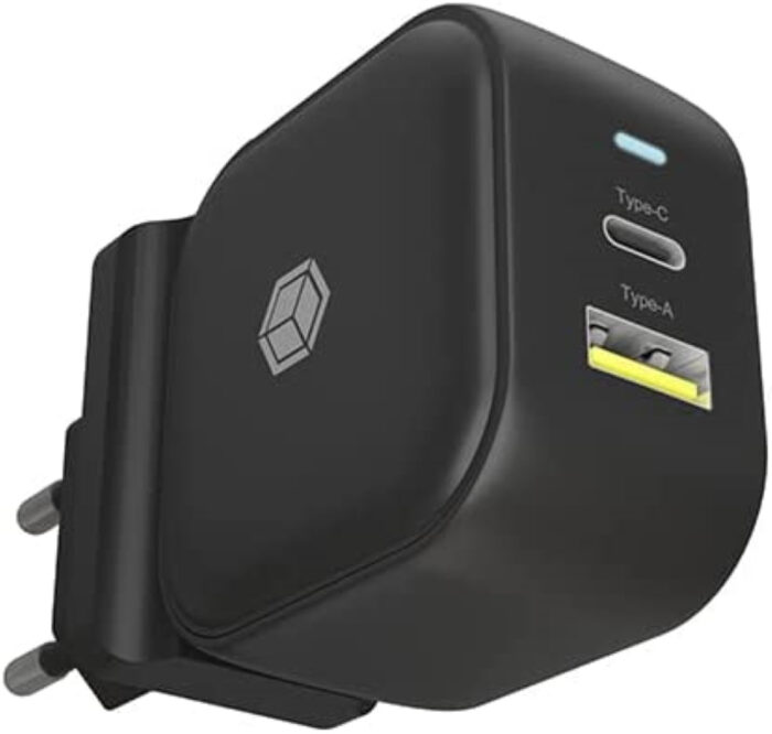 Icybox IB-PS106-PD 38W dvojni QC 3.0 USB polnilnik s PowerDelivery