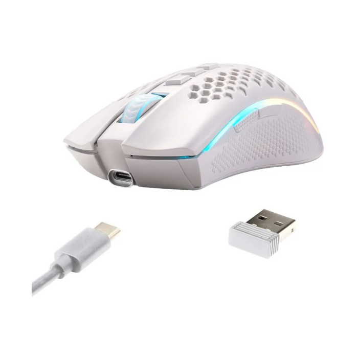REDRAGON STORM PRO M808 BREZŽIČNA/ŽIČNA MIŠKA - BELA - Image 3