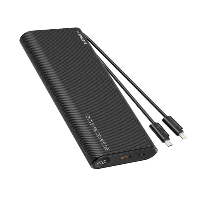 VEGER prenosna baterija TC130 25000 mAh, črna - Image 4