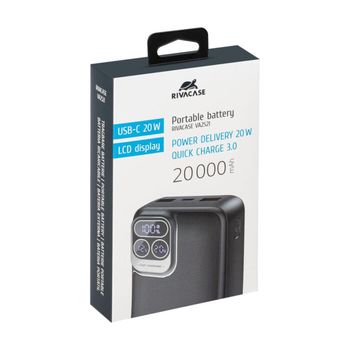 Rivacase VA2521 20000mAh 20W Quick Charge 3.0 prenosna baterija - Image 6