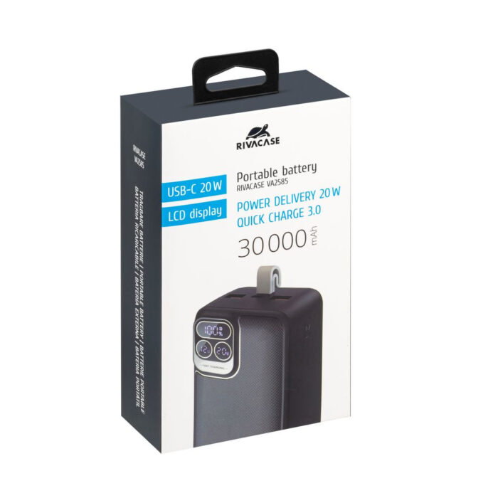 Rivacase VA2585 30000mAh 20W Quick Charge 3.0 prenosna baterija - Image 5
