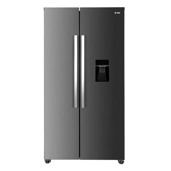 VOX Ameriški hladilnik SBS 6015 IX E [E, H: 288L, Z: 151L, NO-FROST,Inverter]
