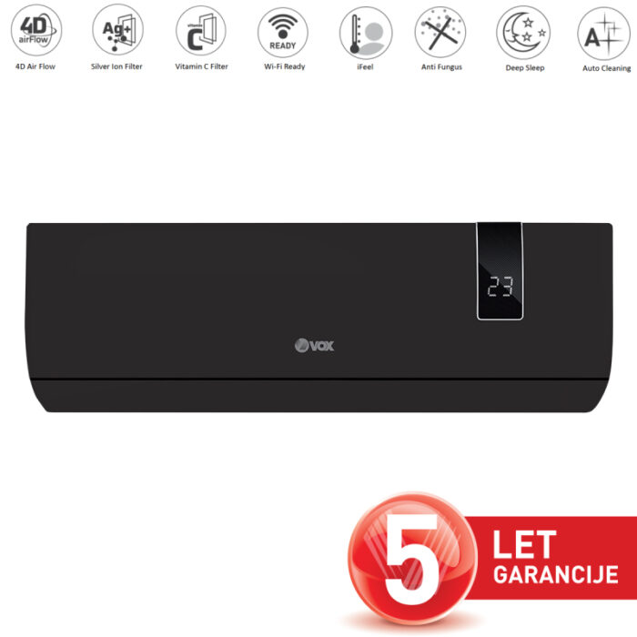VOX klima naprava IJL12-SC4DB + MONTAŽA [WiFiready, 4D Air Flow, CFilter, black]