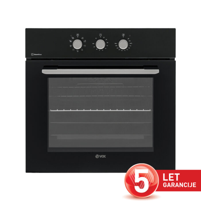 VOX vgradna pečica SBM 6510B3D [A, 65 l, 9+3 prog., SteamBase, 3D Cook]