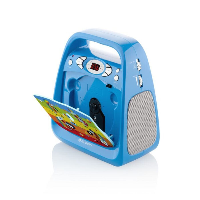 Gogen otroški radio z mikrofonom, moder GOGDECKOKARAOKEB - Image 4