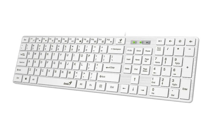 Tipkovnica Genius Slimstar 126 USB bela - Image 3
