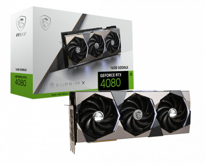 MSI GeForce RTX 4080 16GB SUPRIM X grafična kartica