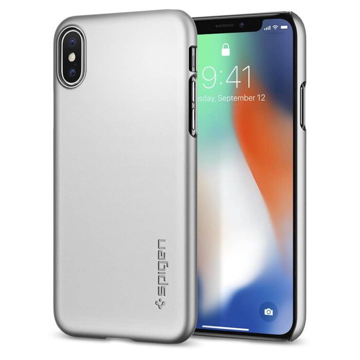 SPIGEN IPHONE X THIN FIT  SILVER