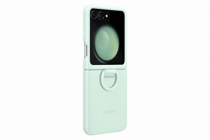 SAMSUNG GALAXY Z FLIP5 SILICONE CASE WITH RING MINT