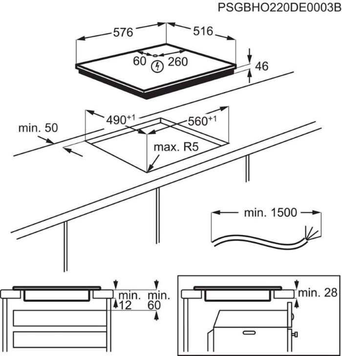 Vgradna plošča AEG IKB64431XB, indukcija/okvir inox, Hob2Hood - Image 6