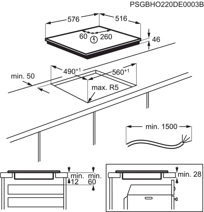 Vgradna indukcijska plošča AEG IAE64413XB, HOB2HOOD - Image 6