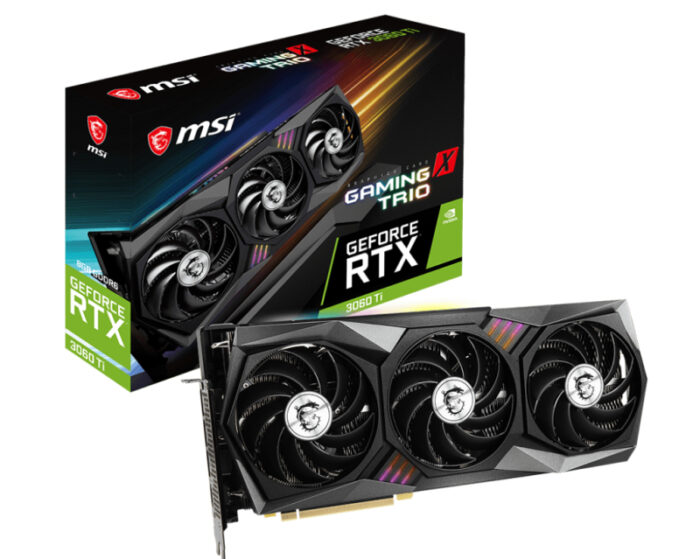 MSI GeForce RTX 3060 Ti GAMING X TRIO 8G grafična kartica