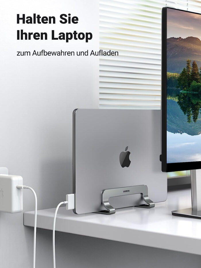 Ugreen vertikalno aluminijasto stojalo za prenosni računalnik, za MacBook - Image 4