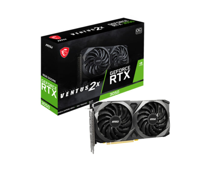 MSI GeForce RTX 3050 VENTUS 2X 8G OC grafična kartica