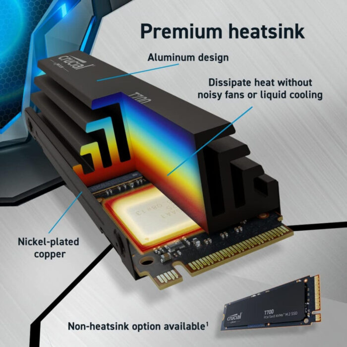 Crucial T700 1TB PCIe Gen5 NVMe M.2 SSD - Image 6