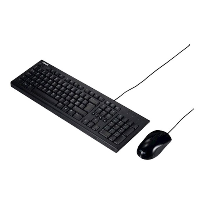 Tipkovnica z miško ASUS U2000 Wired Keyboard and Mouse Set, žični komplet,