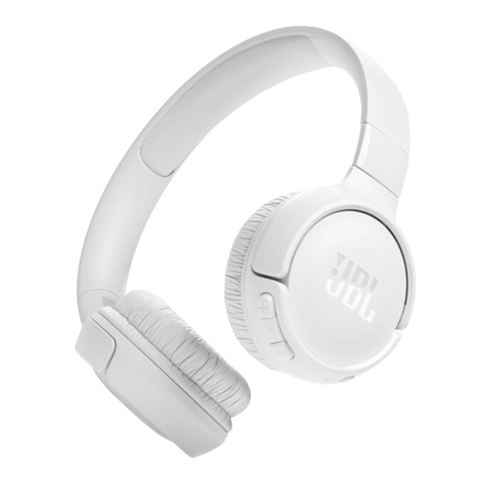 JBL Tune 520BT Bluetooth naglavne brezžične slušalke, bele