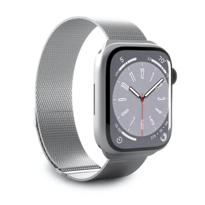 PURO PAŠČEK MILANESE APPLE WATCH 38/40/41 SILVER