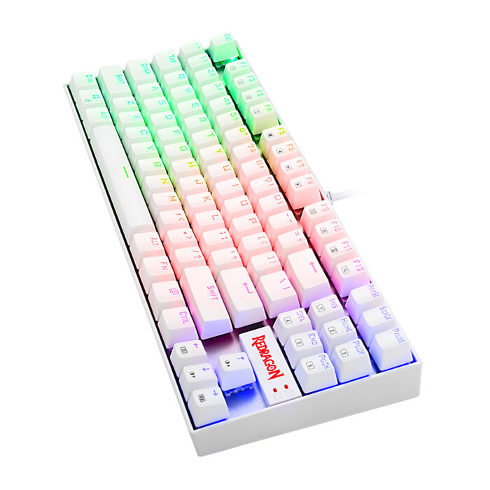 REDRAGON K552 KUMARA RGB GAMING MEHANSKA ŽIČNA TIPKOVNICA BELA - RDEČA STIKALA - Image 3
