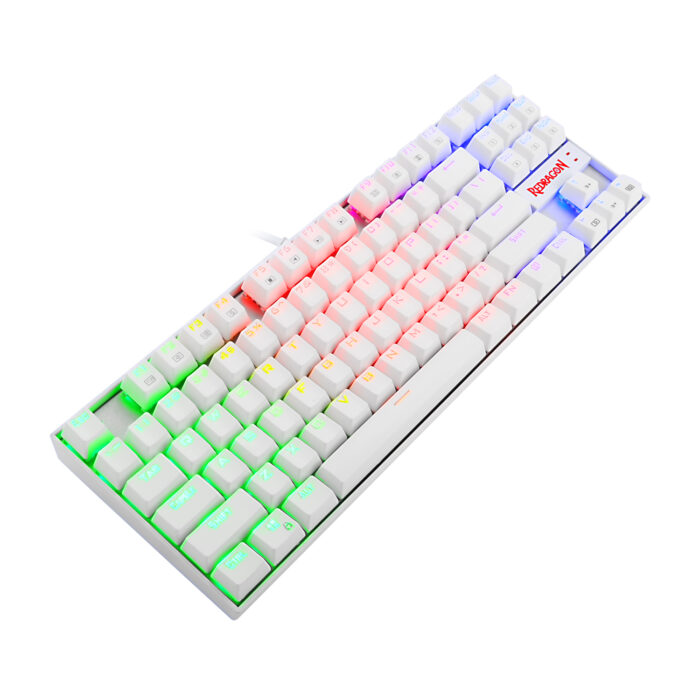 REDRAGON K552 KUMARA RGB GAMING MEHANSKA ŽIČNA TIPKOVNICA BELA - RDEČA STIKALA - Image 4