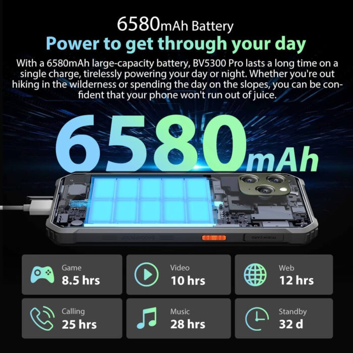 Blackview pametni robustni telefon BV5300 PRO 4/64GB, zelen - Image 4