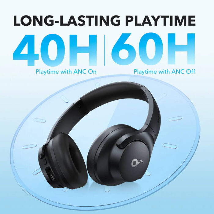 Anker Soundcore Q20i naglavne bluetooth slušalke, črne - Image 6