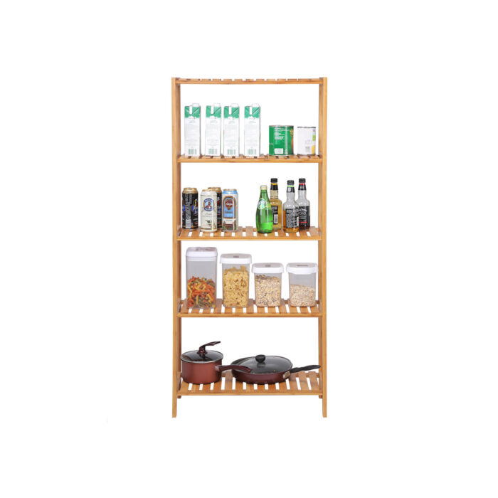 SONGMICS Bamboo naravni regal 60 x 26 x 130 cm, BCB35Y - Image 5