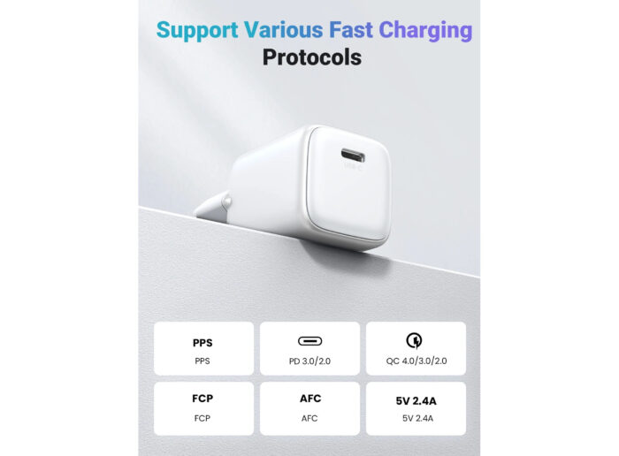 Ugreen Nexode 30W USB C Polnilnik GaN II - Bel - Image 5