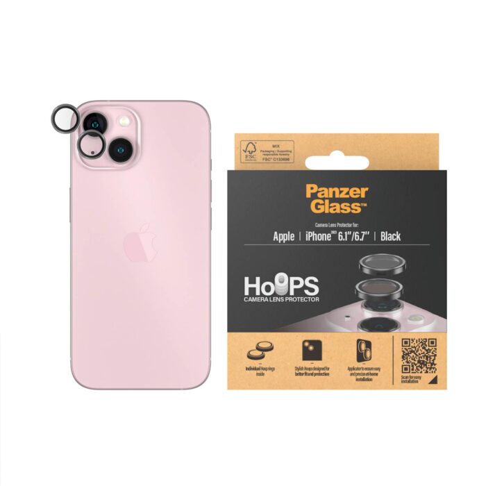 PANZERGLASS ZA KAMERO RINGS IPHONE 15/15 PLUS BL - Image 3