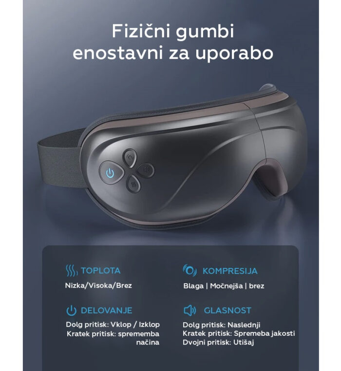 RENPHO Eyeris 2 Masažna naprava za oči s toplotno vibracijo - Image 3