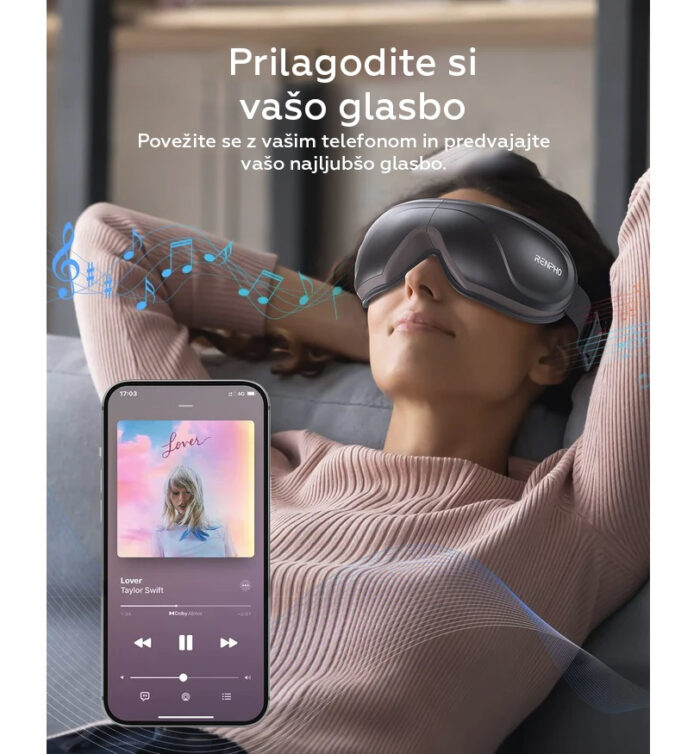 RENPHO Eyeris 2 Masažna naprava za oči s toplotno vibracijo - Image 4
