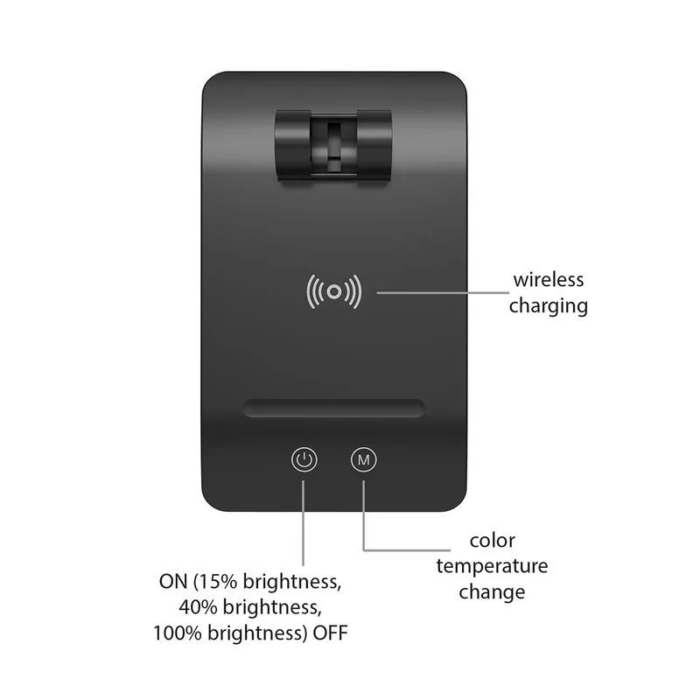 ASALITE namizna LED svetilka z zatemnitvijo 7W 450lm CCT brezžična USB, - Image 6
