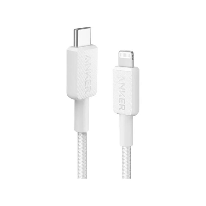 Anker 322 USB-C to Lightning pleten kabel 1,8m bel