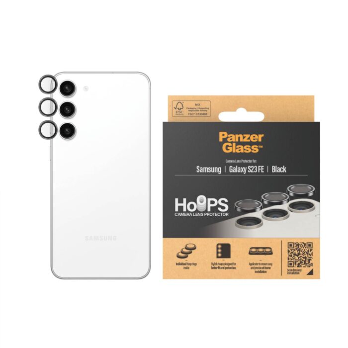 PANZERGLASS ZA KAMERO RINGS GALAXY S23 FE BLACK - Image 3