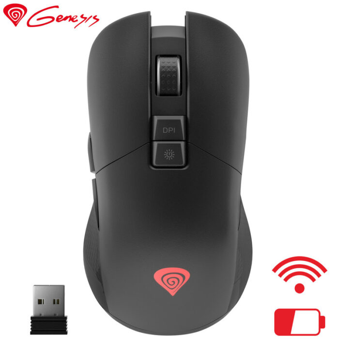 GENESIS ZIRCON 330, gaming optična gaming / pisarniška, 3600DPI, USB 2.4GHz