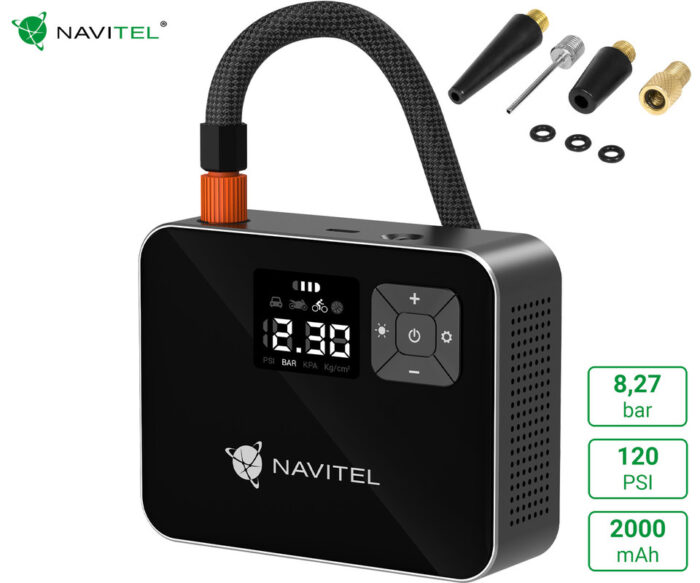 NAVITEL AIR 15 AL brezžična zračna tlačilka, 120PSI/8.27bar, polnilna