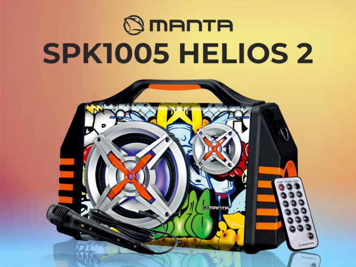 MANTA SPK1005 HELIOS 2 prenosni KARAOKE zvočnik, Bluetooth 5.0, Equalizer, - Image 6