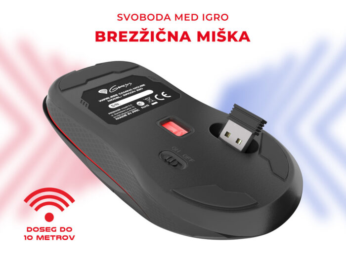 GENESIS ZIRCON 330, gaming optična gaming / pisarniška, 3600DPI, USB 2.4GHz - Image 4