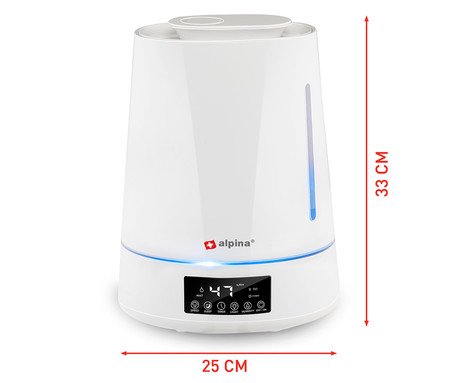 ALPINA vlažilec in osvežilec zraka, 4L, 25W, ultrasonični, 3 stopnje meglice, - Image 3