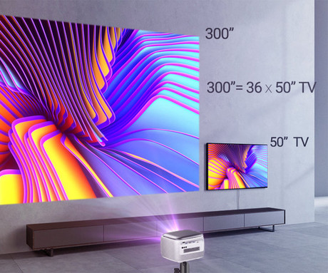 BYINTEK R20 PRO prenosni 3D LED DLP DLP projektor, Android, WiFi, Bluetooth, - Image 5
