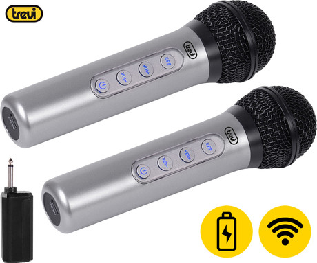 TREVI EM 415R komplet brezžičnih mikrofonov, 2x mikrofon, polnilna